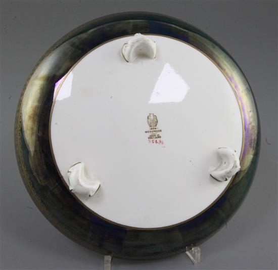 Daisy Makeig-Jones for Wedgwood. A Fairyland lustre Nizam pattern 3546 shape tray, diameter 21.5cm